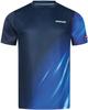 Donic Drop Shirt, J.T.T.A.A. (Japan Table Tennis Association) Approved, GL156, Navy X Blue, Large