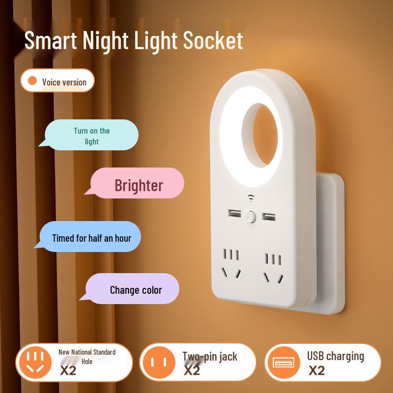 Smart Voice-Controlled Night Light for Bedroom and Nursery
