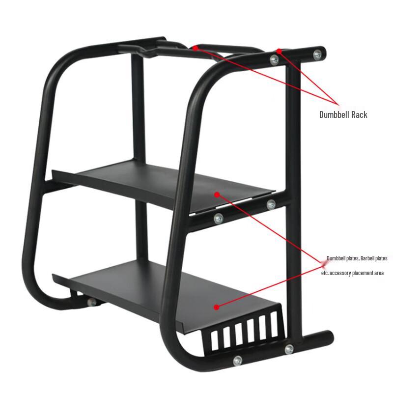 3-Tier Home Dumbbell and Kettlebell Storage Rack