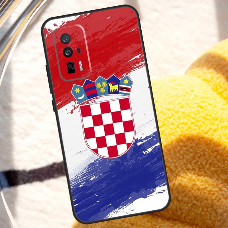 Croatia Flag Case For POCO X6 Pro M6 X5 X3 M5s F3 F5 Xiaomi 14 Ultra 13 12 Lite 11T 12T 13T Pro Cover