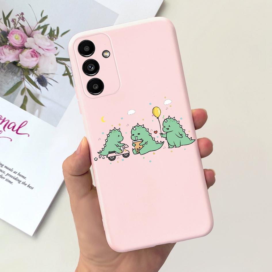 Для Samsung A14 5G 2023 Чехол Милый Желтый Утенок Кот Мультяшный Funda Для Samsung Galaxy A14 SM-A145F SM-A146B Чехол для Телефона A 14 Etui