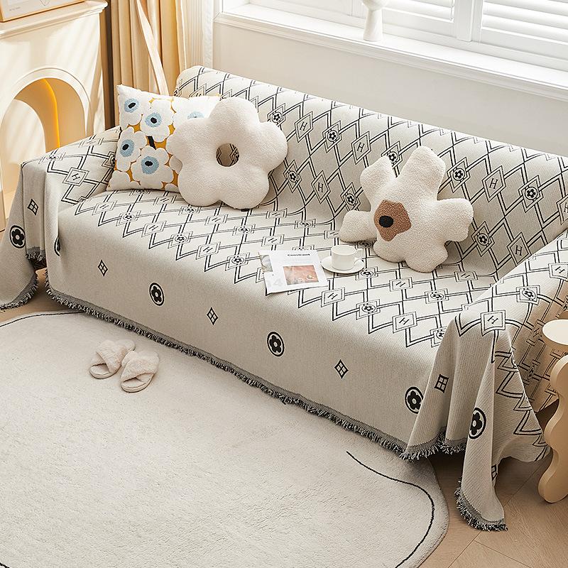 Чехол для дивана из синели, универсальное диванное полотенце, пыленепроницаемый чехол для диванной подушки, защитный чехол от царапин для кошек, диванное одеяло, ковер