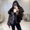 Big Lapel Purple Mink Coat Winter Thickened Young Short Environmentally Friendly Fur Coat Women's New