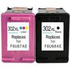 Pack of 2 Cartridges 302 XL Black & Color for HP Deskjet 1110 2130 3630 3634 Printer - ENCRE DE FRANCE