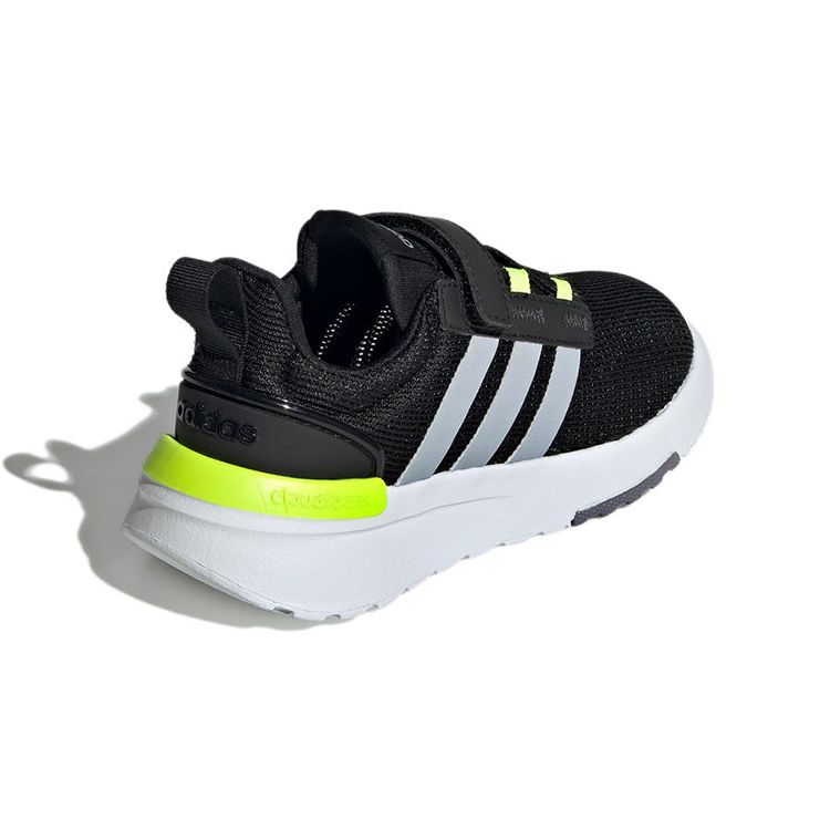 Adidas Racer TR21 Little Kid Black Solar Yellow Детские кроссовки Core-Black Halo-Silver GW8079
