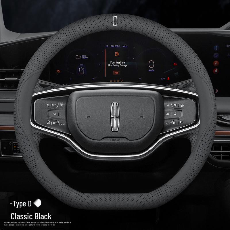 Чехол на руль из натуральной кожи Four Seasons для Lincoln Z, Adventure, Navigator, MKZ, Aviator, MKC, Continental, MKX