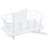 Risu Wire Dish Drainer, Slim, White, W39.5 X D22 X H20.7cm, H&H Dish Drainer