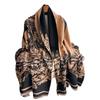 Graphic Print Reversible Scarf Winter Luxury Warm Shawl For Women