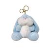 Adorable Plush Bunny Keychain Soft Cartoon Rabbit Bag Charm Doll With Pp Cotton Filling