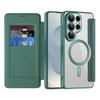 Для Samsung Galaxy S26 Ultra Магнитный чехол Кожаная крышка для телефона с держателем для карт с RFID-блокировкой и защитной пленкой для камеры