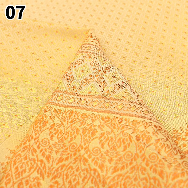 50X100Cm Dai Ethnic Thai Traditional Costume Fabric Southeast Asia Brocade Woven Straight Skirt Sew Diy Fabric Skirt Tube Dress