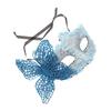 Butterfly Masquerade Ball Mask Lace Plastic Half Face Mask for Women Party Costume Halloween Cosplay Accessory