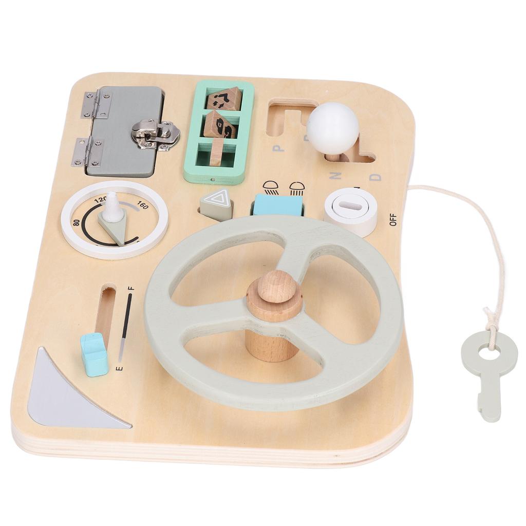 Монтессори-руль, игрушка для имитации вождения, цветная деревянная игрушка, раннее развитие