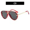 New Fashionable Toad Shaped Women'S Sunglasses Outdoor Neutral Travel Street Photography Large Frame Uv400 Sunscreen Glasses