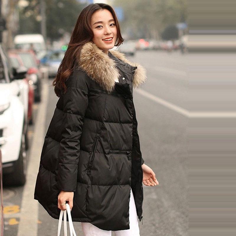 Winter Women's Cotton Coat Large Fur Collar Thick Large Size Down Cotton Coat