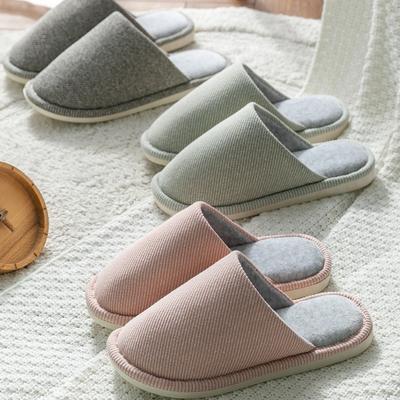 Японские осенне-зимние домашние теплые хлопковые тапочки для женщин, для дома, для деревянного пола, домашние, нескользящие, для пары, уличные, мужские, больших размеров