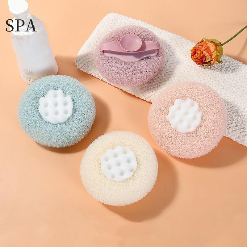 1 шт. Пилинг-щетка для душа SPA, мягкий мочалка-шар для тела, очищающая мочалка, пена для очищения тела, массажная щетка для душа, мягкая массажная щетка для ванны