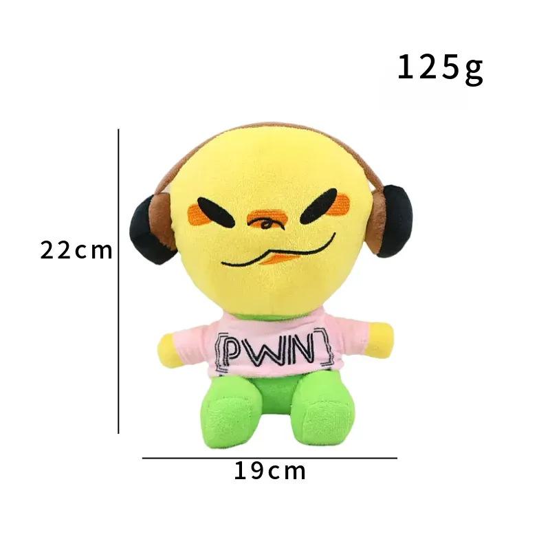 Cute Andrew Plush Roblox Game Character Soft Plush Toy 19cm Kawaii PWN Print Stuffed Doll for Children Fans Collectible Gift