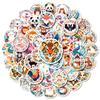 50 Hand-Drawn Cartoon Jungle Animals Mix And Match Graffiti Stickers Waterproof Stickers Decorative Skateboard Water Glasses