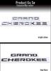Наклейка с черной буквой на дверь Grand Cherokee