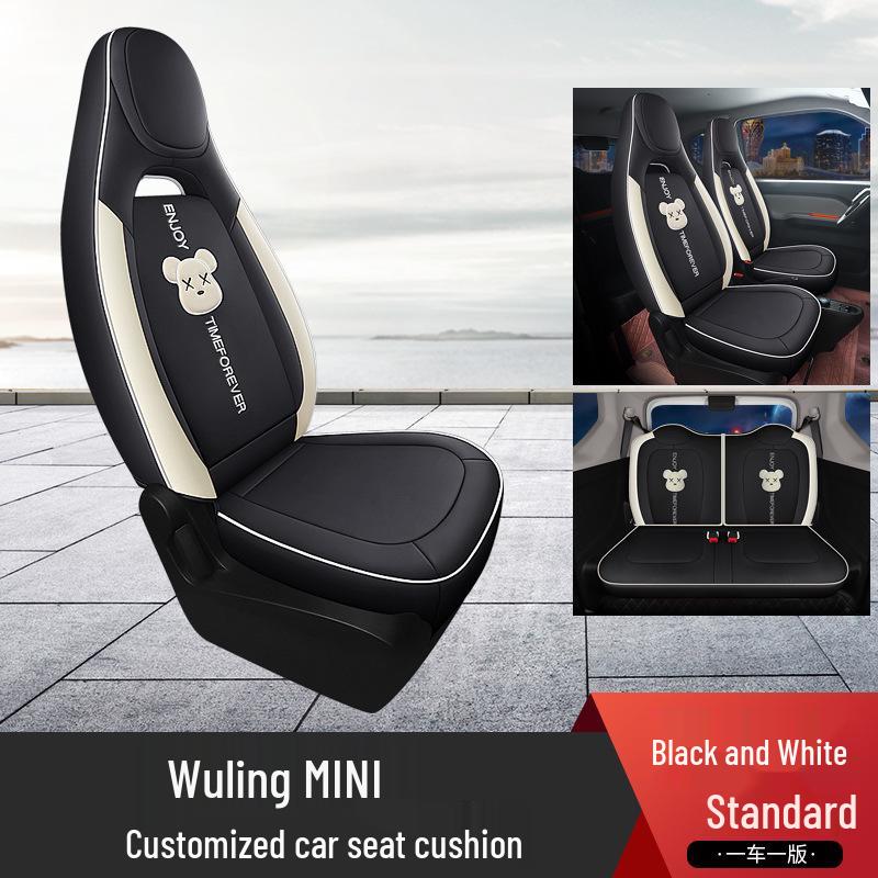 Wuling Hongguang MINIEV Cartoon Car Seat Cushion - All Season Full Wrap Mini Cushion