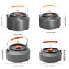 Outdoor Camping Coffee and Teas Kettle Portable Teapot Aluminum Camp Teas Coffee Pots Water Boilers for Picnics