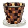 Kishima Mosaic Plant Stylish Flower Size Brown Pot, Pot, 3, KH-61233,