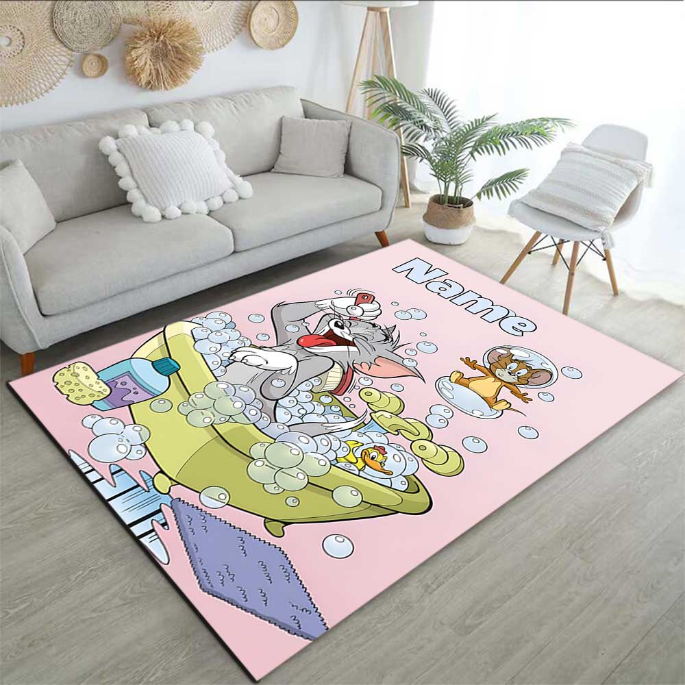 Warner Bros. Works (45) Customize your name rug, office chair cushion, home bedroom living room gift.