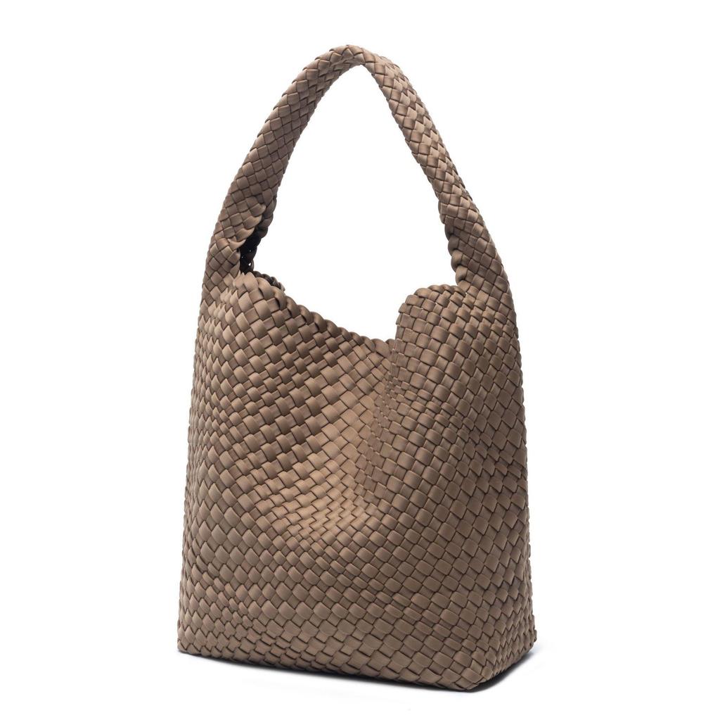 Стильная плетеная вручную сумка-тоут большой вместимости для мамы и ребенка с универсальным плечевым ремнем