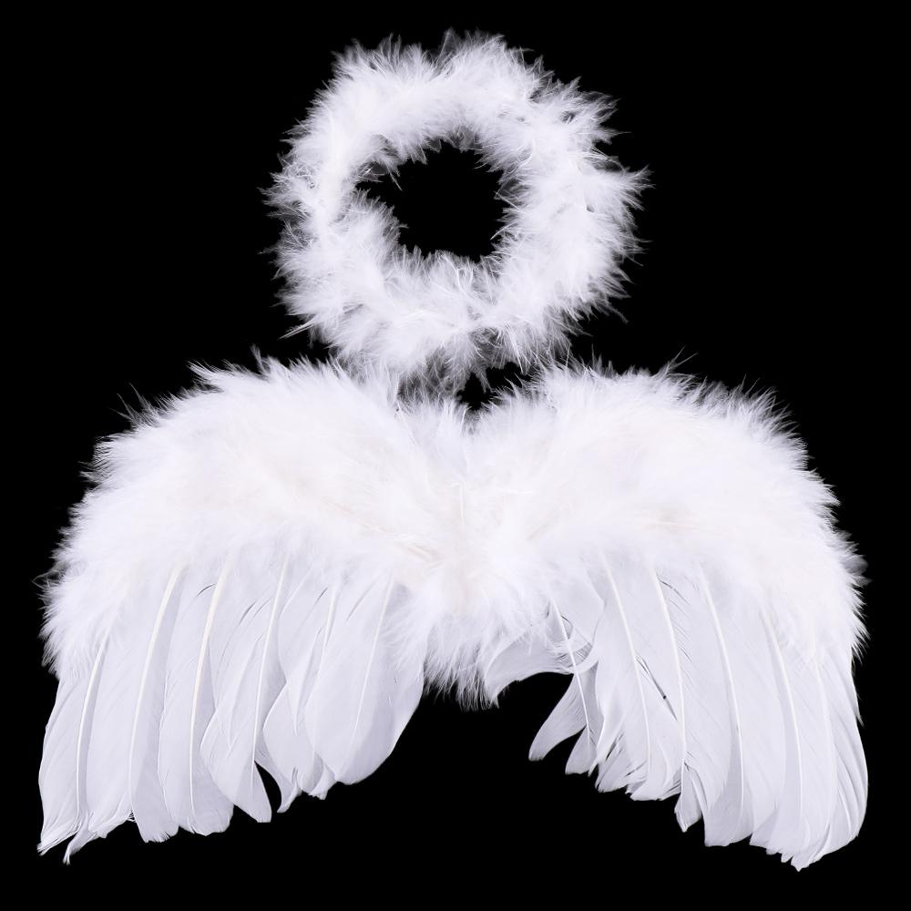 Prop Sales & Photo Baby White Party Angel For Kids Decoration Feather