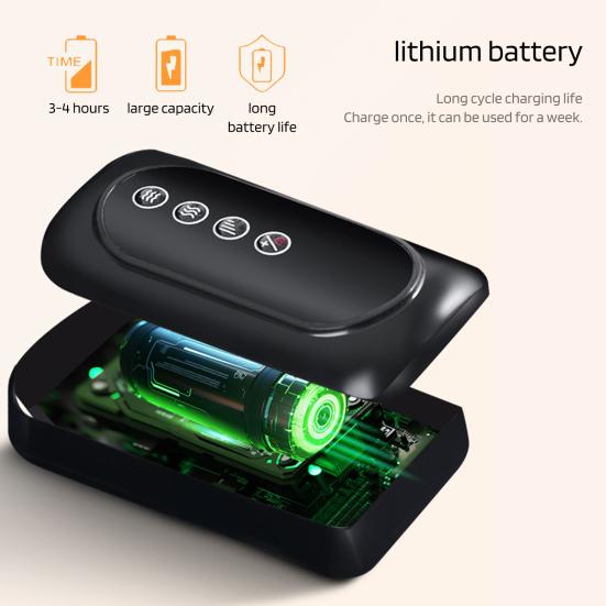 Воздушный компрессионный массажер, 3 режима, регулируемый на 360 градусов, полный охват, перезаряжаемый электрический массажер для глубоких тканей, устройство для массажа ног и ступней