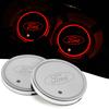 AKB1 1/2PC Car 7 Colors Water Coaster Color Ambient Light Car Cup Holder Luminous Coaster Mat For Ford Mondeo Focus 3 4 Fiesta Fusion
