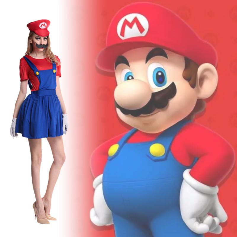 Super Mario Bros. Costume Set For Family Party Fun