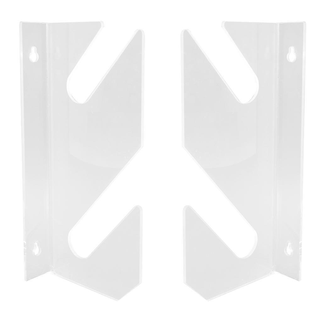 2-уровневая настенная стойка для скейтборда, акриловая, экономящая место, устойчивая, простая в установке, для лонгборда, сноуборда