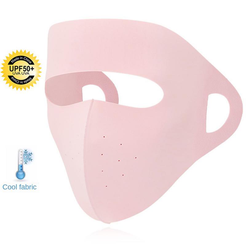 Summer Ice Full Face Silk Sunscreen Mask Forehead Thin Section Breathable Mask Anti Ultraviolet scarf Sun Protection bandana