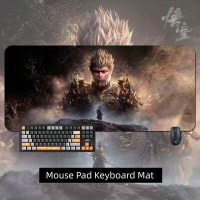 Черный Миф WuKong Monkey Ноутбук Компьютер Игровой Большой Коврик Для Мыши Клавиатура Коврик