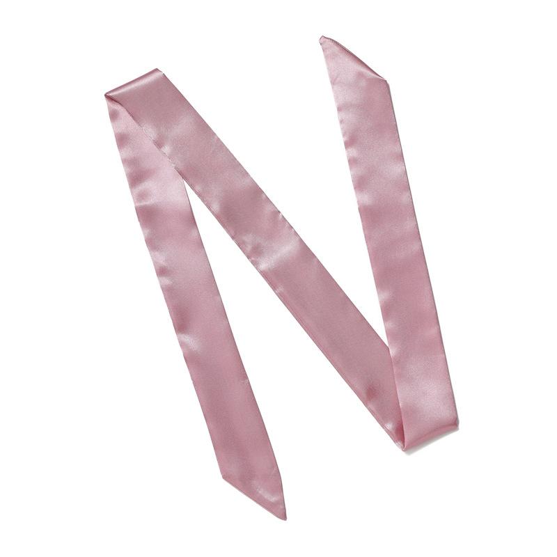 Solid Color Scarf, Women'S Slim And Long Scarf, Decorative Tie Bag, Ribbon, Versatile Headband, Bow Belt, Fashionable Scarf