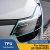 Защитная пленка PPF из ТПУ с защитой от царапин для фар Aiways U5 2020-2026, высокоглянцевая, дымчато-черная, предварительно вырезанный виниловый комплект