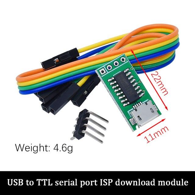 Модуль CH340 с USB на TTL. Обновление CH340G. Загрузите небольшую пластину с проволочной щеткой. Плата микроконтроллера STC. USB на последовательный порт вместо PL2303.