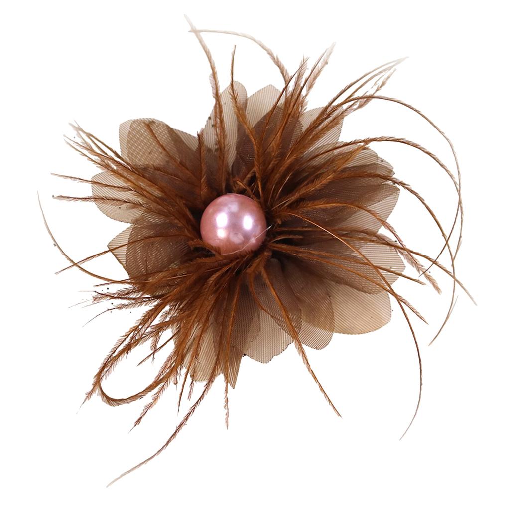 Pearls Flower Artistic Applique for Hair Clip Clothes Hat Sewing Brooch DIY Scarf Wedding Dress Decors Accessories