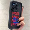 Чехол для телефона Love Heart More Amor для iPhone 16 15 14 Plus 13 12 11 17 Pro Max Pro Мягкий чехол