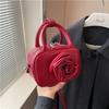 3D Flower PU Square Shoulder and Crossbody Bags High Quality Luxury Sense Personality Bags for Women