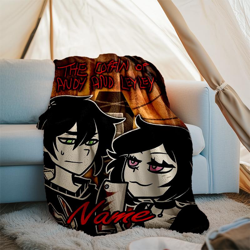 Personalized Custom Name Blanket - The Coffin of Andy and Leyley Print Design,Blanket for Sofa,Bed,Travel,Camping - Soft and Warm, Great Gift