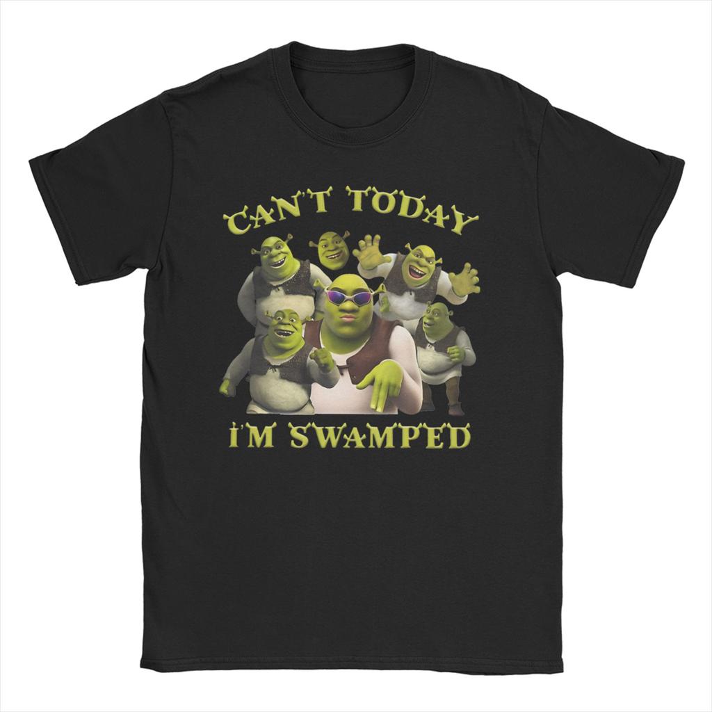 Unisex Women Cant Today Im Swamped T Shirt SShreks Pure Cotton Clothes Funny Short Sleeve Round Neck Tees Plus Size TShirt