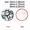 32/44/58MM Tinplate Brooch Ensemble Stars SOUMA KANZAKI Round Pins Cute Cartoon Badge for Backpacks Clothing Accesoory Jewelry