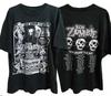 2002 Rob Zombie Demon Speeding Tour Репринт черная футболка Классическая унисекс футболка