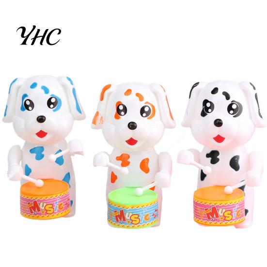 Clockwork Toy Funny Wind Up Cute Cartoon Rabbit Dog Elephant Drumming Educational Toys Kids Animal Children Gift Boys Girls