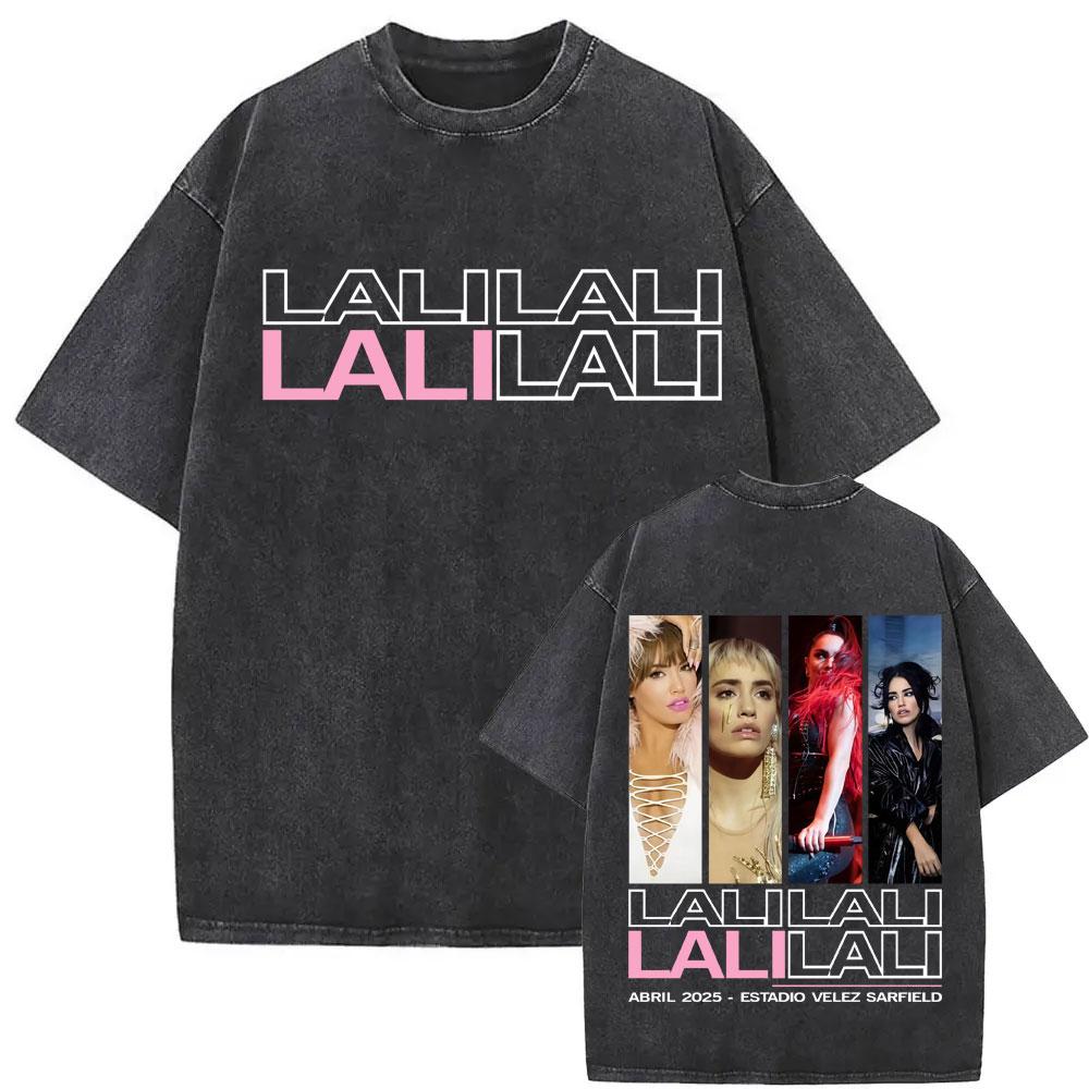 Singer Lali Esposito Asesina Album Tour Graphic Tshirt Men Women Clothing Fashion Vintage Washed Tee Shirt Comfort T Shirt