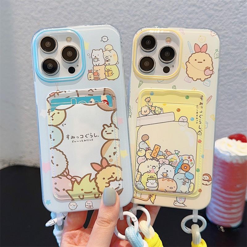 Cute Japanese Corner Creature Phone Case IPhone 16 Pro Max 15 14 13 12 11 Silicone Shockproof Cover