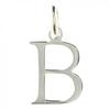 Подвеска с инициалом простая буква B из серебра 925°/00